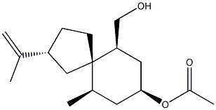 (2R,5S,6S,8S,10R)-8-Acetyloxy-10-methyl-2-(1-methylethenyl)spiro[4.5]decane-6-methanol Structure