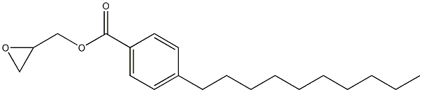 4-Decylbenzoic acid glycidyl ester Struktur