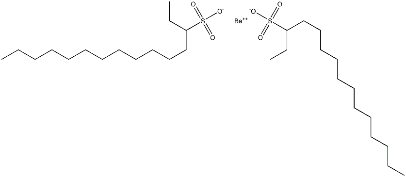 ビス(ペンタデカン-3-スルホン酸)バリウム 化学構造式