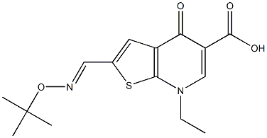 2-[(tert-Butyloxyimino)methyl]-7-ethyl-4,7-dihydro-4-oxothieno[2,3-b]pyridine-5-carboxylic acid|