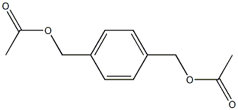 Diacetic acid 1,4-phenylenebismethylene ester Structure
