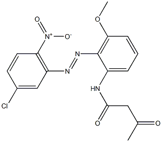 2-Acetyl-2'-(3-chloro-6-nitrophenylazo)-3'-methoxyacetanilide