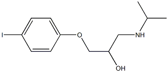 1-(4-Iodophenoxy)-3-(isopropylamino)propan-2-ol 结构式