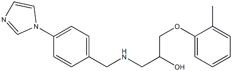 1-[4-(1H-Imidazol-1-yl)benzylamino]-3-(2-methylphenoxy)-2-propanol Structure