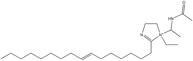 1-[1-(Acetylamino)ethyl]-1-ethyl-2-(7-hexadecenyl)-2-imidazoline-1-ium Structure