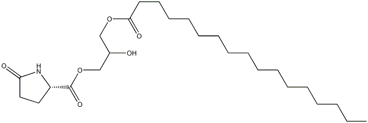 1-[(L-Pyroglutamoyl)oxy]-2,3-propanediol 3-heptadecanoate Struktur