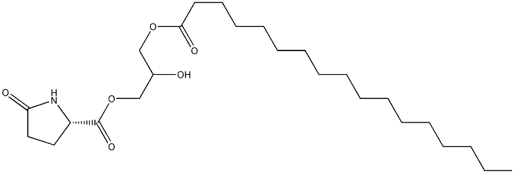 1-[(L-Pyroglutamoyl)oxy]-2,3-propanediol 3-heptadecanoate 结构式