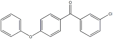 3-クロロフェニル4-フェノキシフェニルケトン 化学構造式