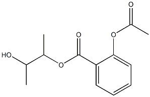 2-Acetyloxybenzoic acid 3-hydroxybutan-2-yl ester Struktur