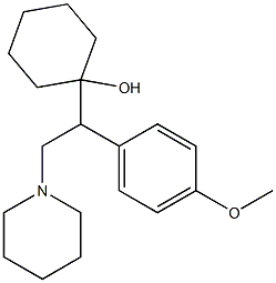 1-[1-(4-Methoxyphenyl)-2-(1-piperidinyl)ethyl]cyclohexanol Struktur