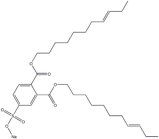 4-(Sodiosulfo)phthalic acid di(8-undecenyl) ester Structure