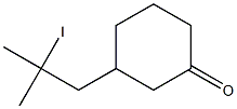 3-(2-Iodo-2-methylpropyl)cyclohexan-1-one