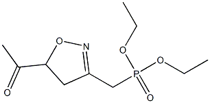 5-Acetyl-3-[(diethoxyphosphinyl)methyl]-2-isoxazoline Struktur