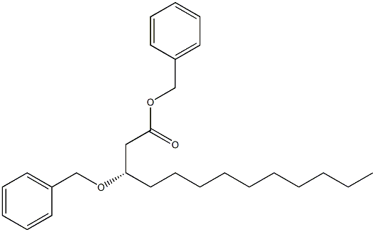 [S,(+)]-3-(Benzyloxy)tridecanoic acid benzyl ester Structure