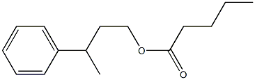 Pentanoic acid 3-phenylbutyl ester Structure