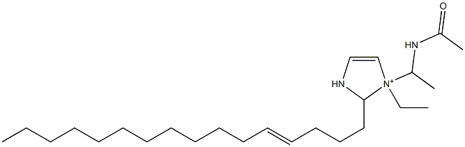 1-[1-(Acetylamino)ethyl]-1-ethyl-2-(4-hexadecenyl)-4-imidazoline-1-ium Struktur