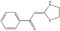 (E)-1-Phenyl-2-(thiazolidin-2-ylidene)ethanone Structure