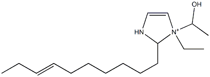 2-(7-Decenyl)-1-ethyl-1-(1-hydroxyethyl)-4-imidazoline-1-ium Structure