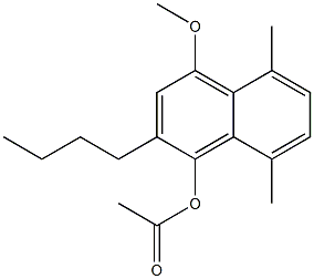 1-Acetoxy-2-butyl-4-methoxy-5-methyl-8-methylnaphthalene
