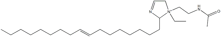 1-[2-(アセチルアミノ)エチル]-1-エチル-2-(8-ヘプタデセニル)-3-イミダゾリン-1-イウム 化学構造式