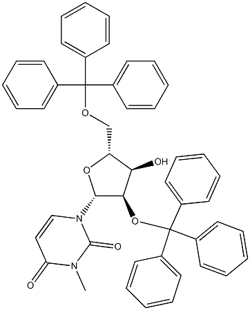 2'-O,5'-O-Ditrityl-3-methyluridine Structure