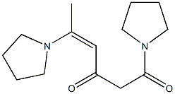 (Z)-1,5-Di(pyrrolidin-1-yl)-4-hexene-1,3-dione Structure