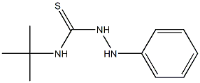 4-tert-Butyl-1-phenylthiosemicarbazide Struktur