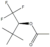 (+)-酢酸(S)-1-トリフルオロメチル-2,2-ジメチルプロピル 化学構造式