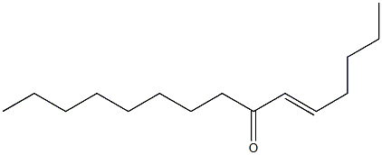 (E)-6-ノナノイル-5-ヘキセン 化学構造式