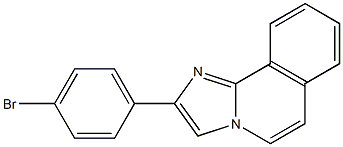 2-(p-Bromophenyl)imidazo[2,1-a]isoquinoline Struktur