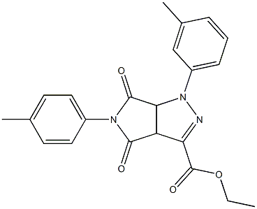 1,3a,4,5,6,6a-Hexahydro-4,6-dioxo-5-(4-methylphenyl)-1-(3-methylphenyl)pyrrolo[3,4-c]pyrazole-3-carboxylic acid ethyl ester