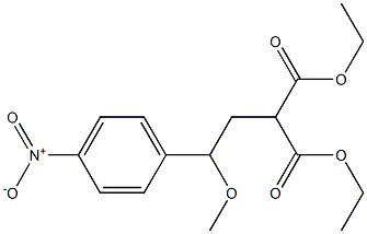 2-[2-Methoxy-2-(p-nitrophenyl)ethyl]malonic acid diethyl ester|