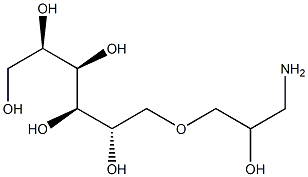 1-O-(3-Amino-2-hydroxypropyl)-D-glucitol Struktur