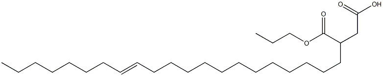3-(13-Henicosenyl)succinic acid 1-hydrogen 4-propyl ester Struktur