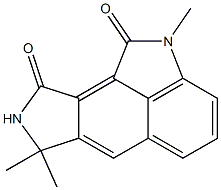 2,7,7-Trimethyl-1,2,7,9-tetrahydro-8H-isoindolo[4,5,6-cd]indole-1,9-dione Struktur