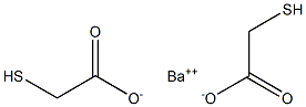 Bis(thioglycollic acid) barium salt Structure