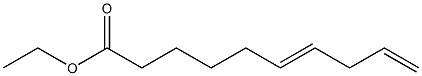 6,9-デカジエン酸エチル 化学構造式