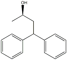[R,(-)]-4,4-ジフェニル-2-ブタノール 化学構造式