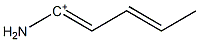 (3E)-1-Amino-1,3-pentadiene-1-cation Struktur