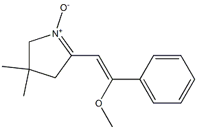 2-(2-Methoxy-2-phenylethenyl)-4,4-dimethyl-1-pyrroline 1-oxide