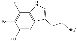 2-(7-Fluoro-5,6-dihydroxy-1H-indol-3-yl)ethanaminium