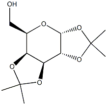 1,2:3,4-Di-O-isopropyliden-alpha-D-galactopyranose Struktur