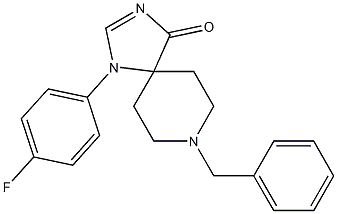 8-Benzyl-1-(4-fluoro-phenyl)-1,3,8-triaza-spiro[4.5]dec-2-en-4-one