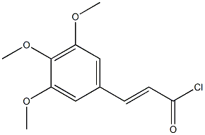 (E)-3-(3,4,5-Trimethoxy-phenyl)-acryloyl chloride Struktur