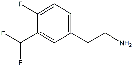 BENZENEETHANAMINE, 3-(DIFLUOROMETHYL)-4-FLUORO- 化学構造式