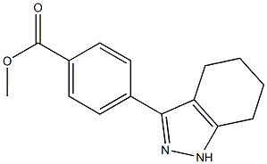 METHYL 4-(4,5,6,7-TETRAHYDRO-1H-INDAZOL-3-YL)BENZOATE Structure