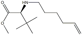 L-VALINE, N-5-HEXEN-1-YL-3-METHYL-, METHYL ESTER Structure