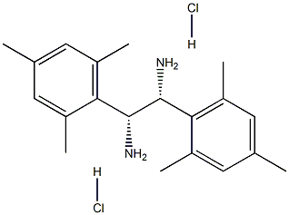 (R,R)-1,2-Bis(2,4,6-trimethylphenyl)-1,2-ethanediamine dihydrochloride, 95%, ee 99% 化学構造式