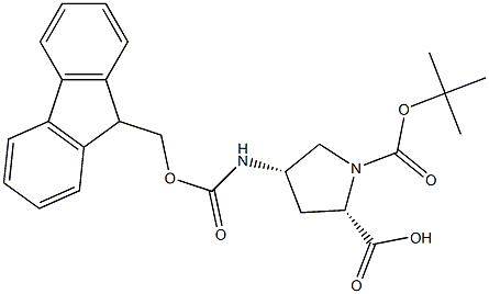  (2S,4S)-4-(((9H-fluoren-9-yl)methoxy)carbonylamino)-1-(tert-butoxycarbonyl)pyrrolidine-2-carboxylic acid
