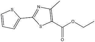 Ethyl 4-Methyl-2-(thiophen-2-yl)thiazole-5-carboxylate Structure